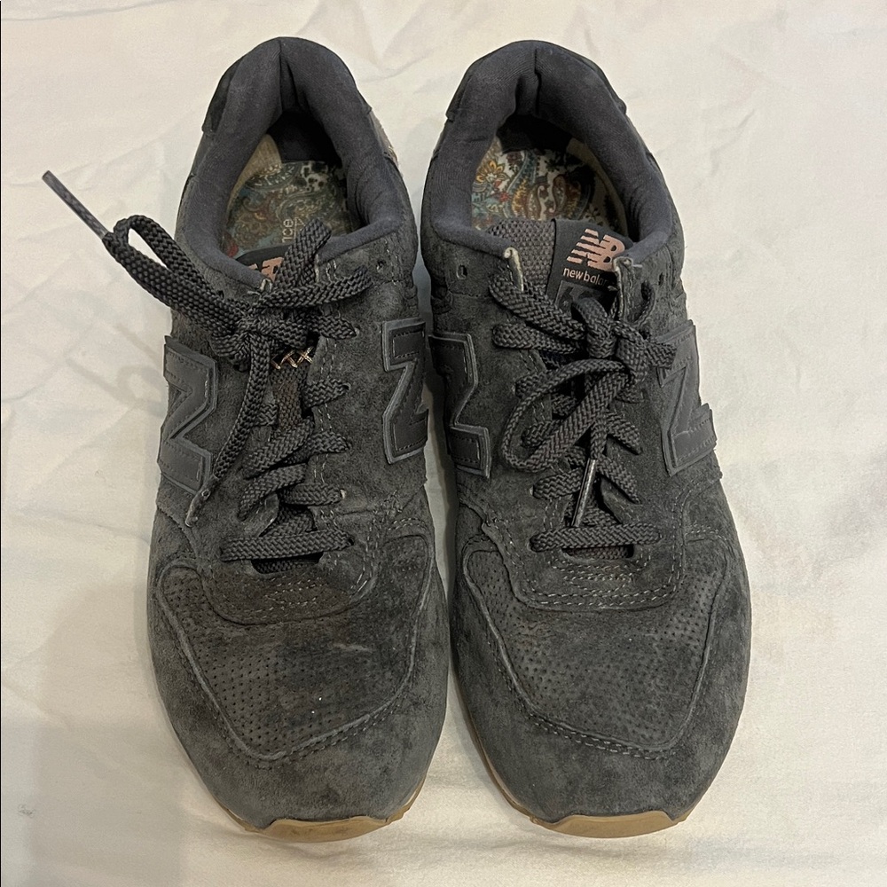 New Balance suede Charcoal Athletic Shoes